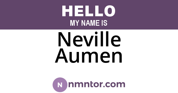 Neville Aumen