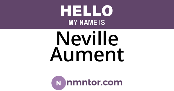 Neville Aument