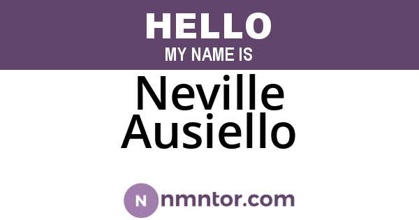 Neville Ausiello