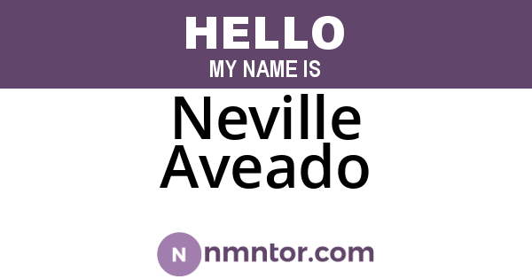 Neville Aveado