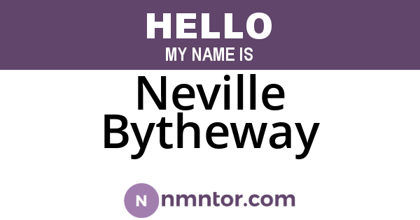 Neville Bytheway