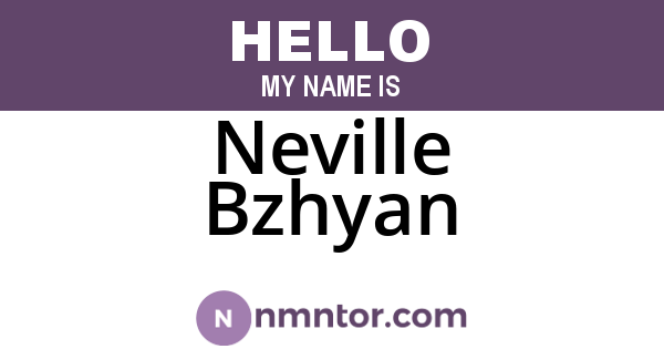 Neville Bzhyan