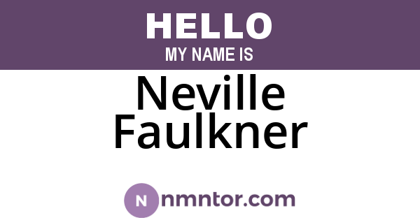 Neville Faulkner