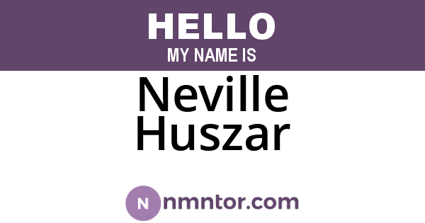 Neville Huszar