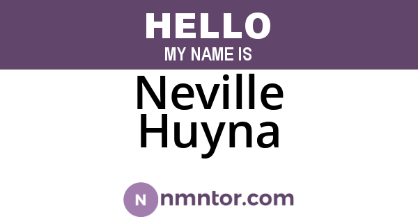Neville Huyna