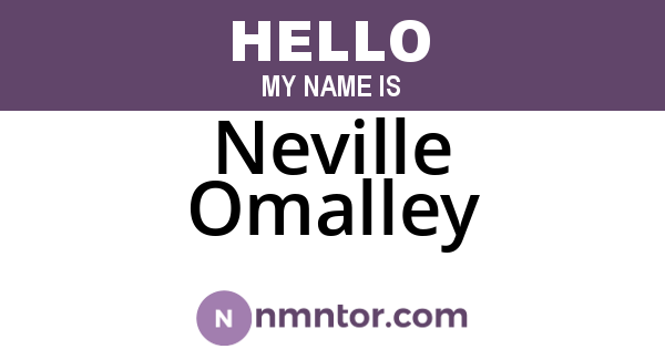 Neville Omalley