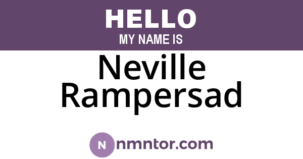 Neville Rampersad