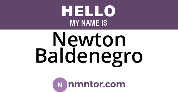 Newton Baldenegro