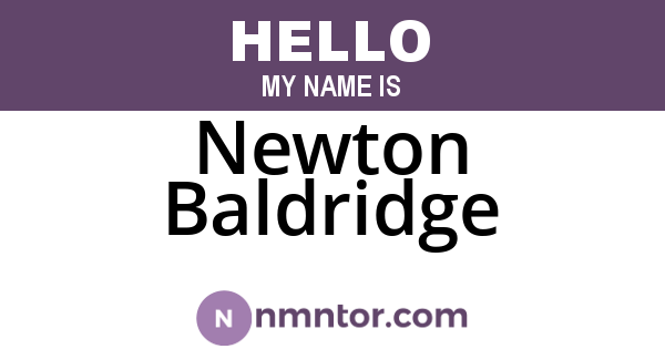 Newton Baldridge