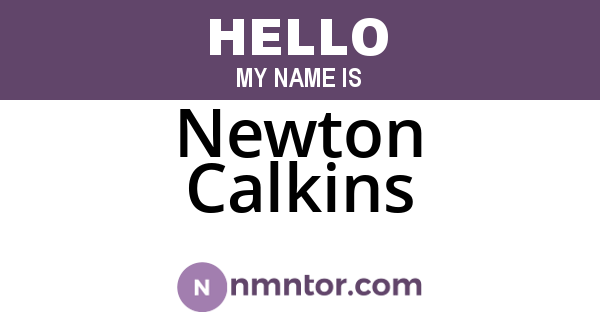 Newton Calkins