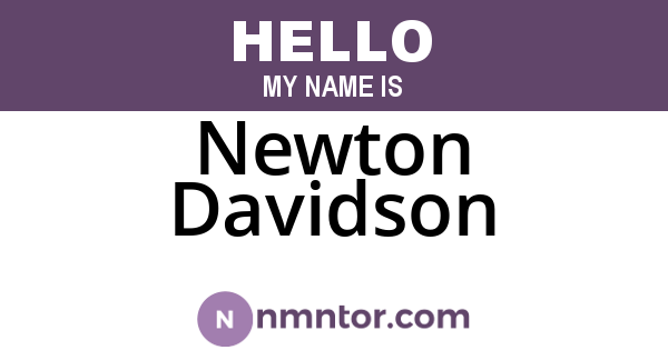 Newton Davidson