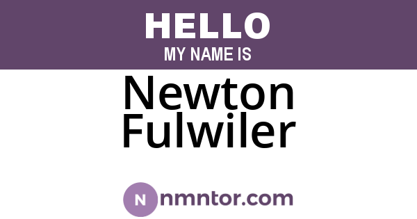 Newton Fulwiler