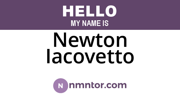 Newton Iacovetto