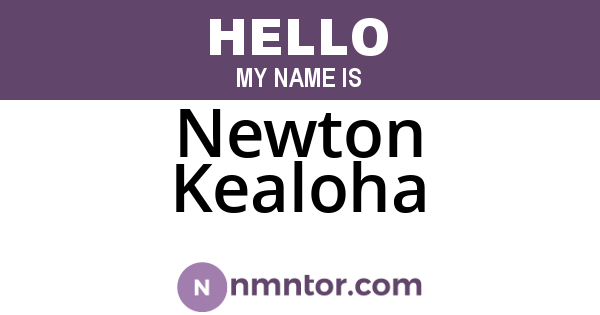 Newton Kealoha