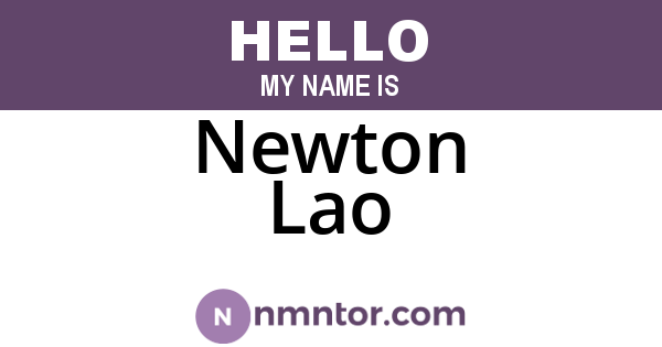 Newton Lao