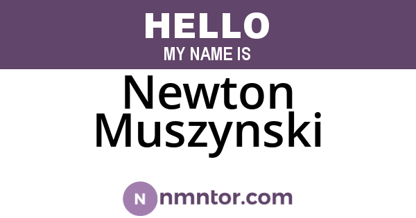 Newton Muszynski