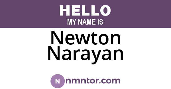 Newton Narayan