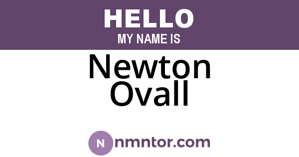 Newton Ovall