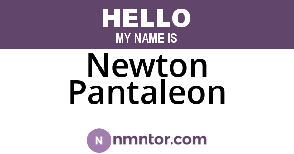 Newton Pantaleon