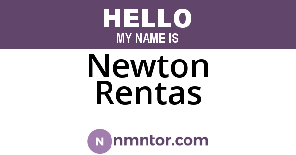 Newton Rentas