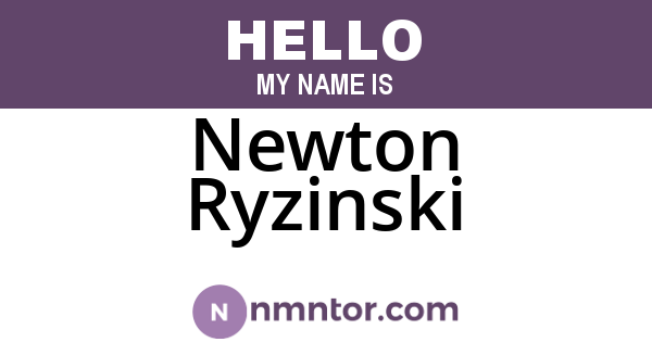 Newton Ryzinski
