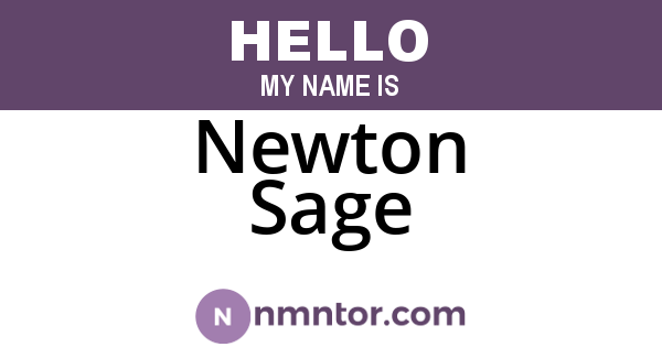 Newton Sage