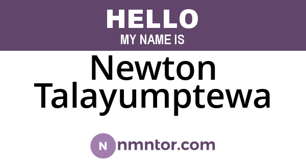 Newton Talayumptewa