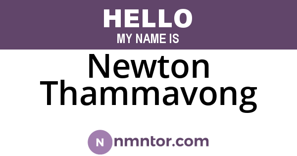 Newton Thammavong