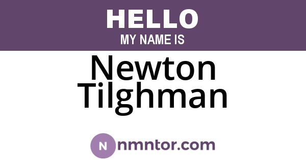 Newton Tilghman