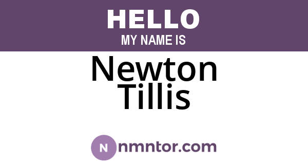 Newton Tillis