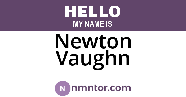 Newton Vaughn