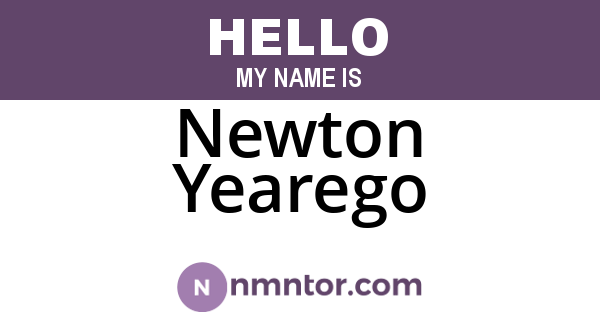 Newton Yearego