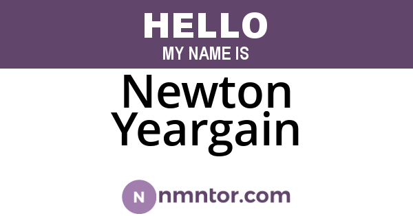 Newton Yeargain