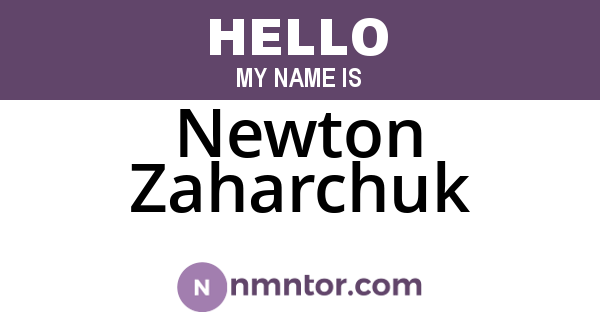 Newton Zaharchuk