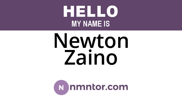 Newton Zaino