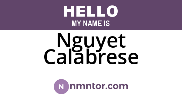 Nguyet Calabrese