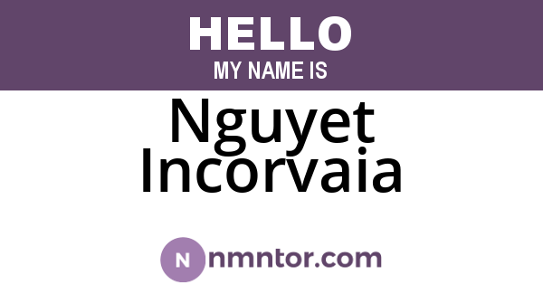Nguyet Incorvaia