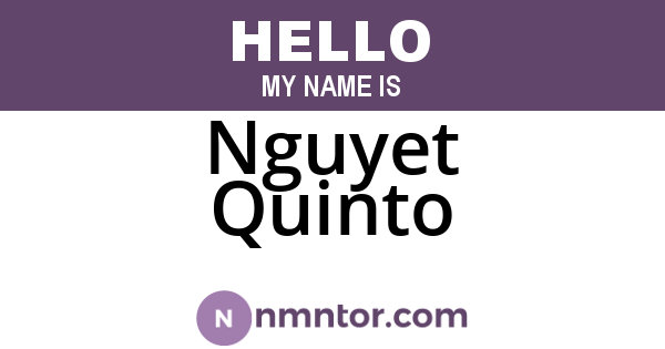 Nguyet Quinto