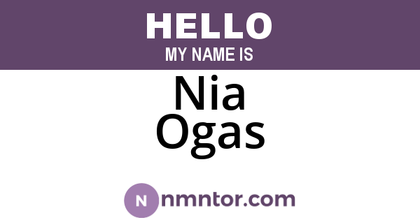 Nia Ogas