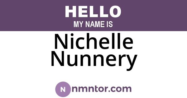 Nichelle Nunnery