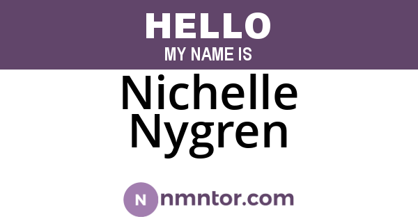Nichelle Nygren