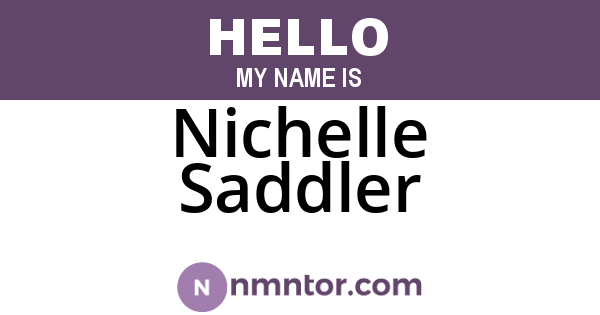 Nichelle Saddler