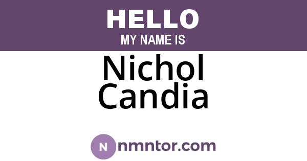 Nichol Candia