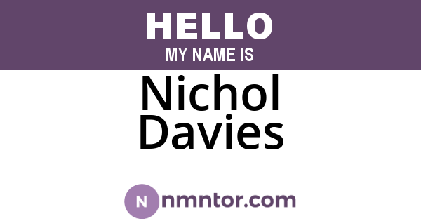 Nichol Davies