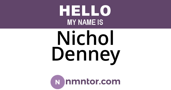 Nichol Denney