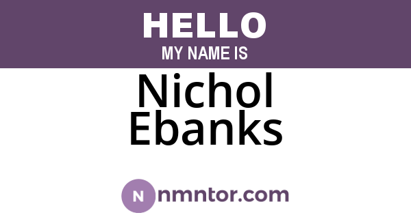 Nichol Ebanks