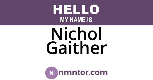 Nichol Gaither