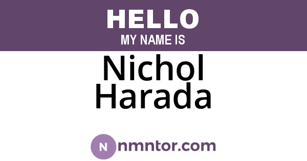Nichol Harada
