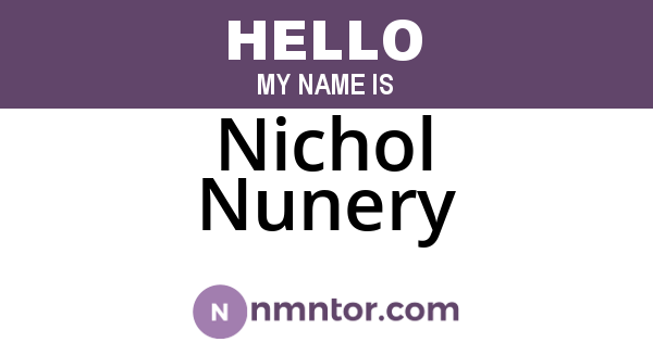Nichol Nunery