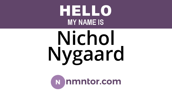 Nichol Nygaard